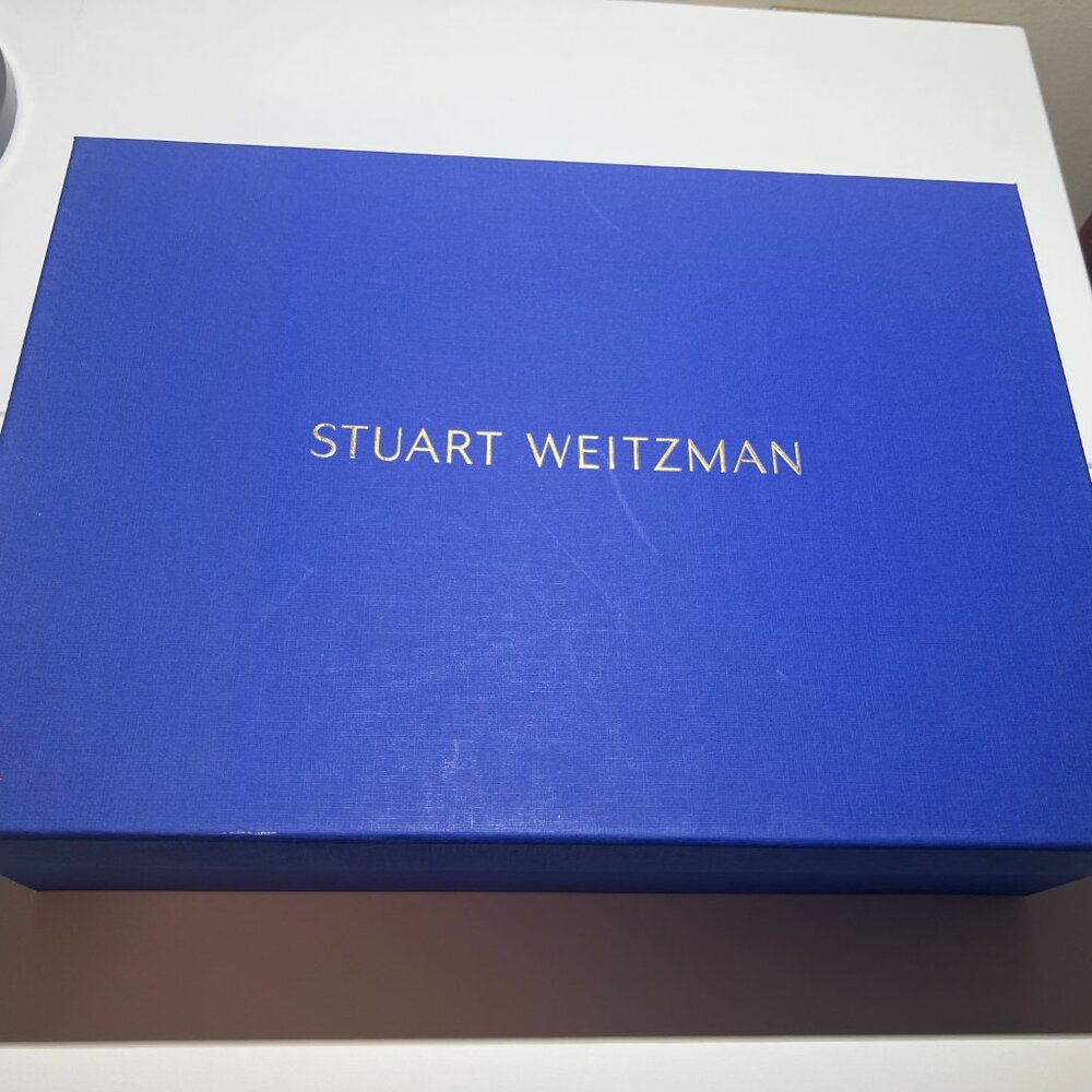 Stuart Weitzman - "The Fifer 80" - Suede Boots - Raspberry Colour - Picture 7 of 15